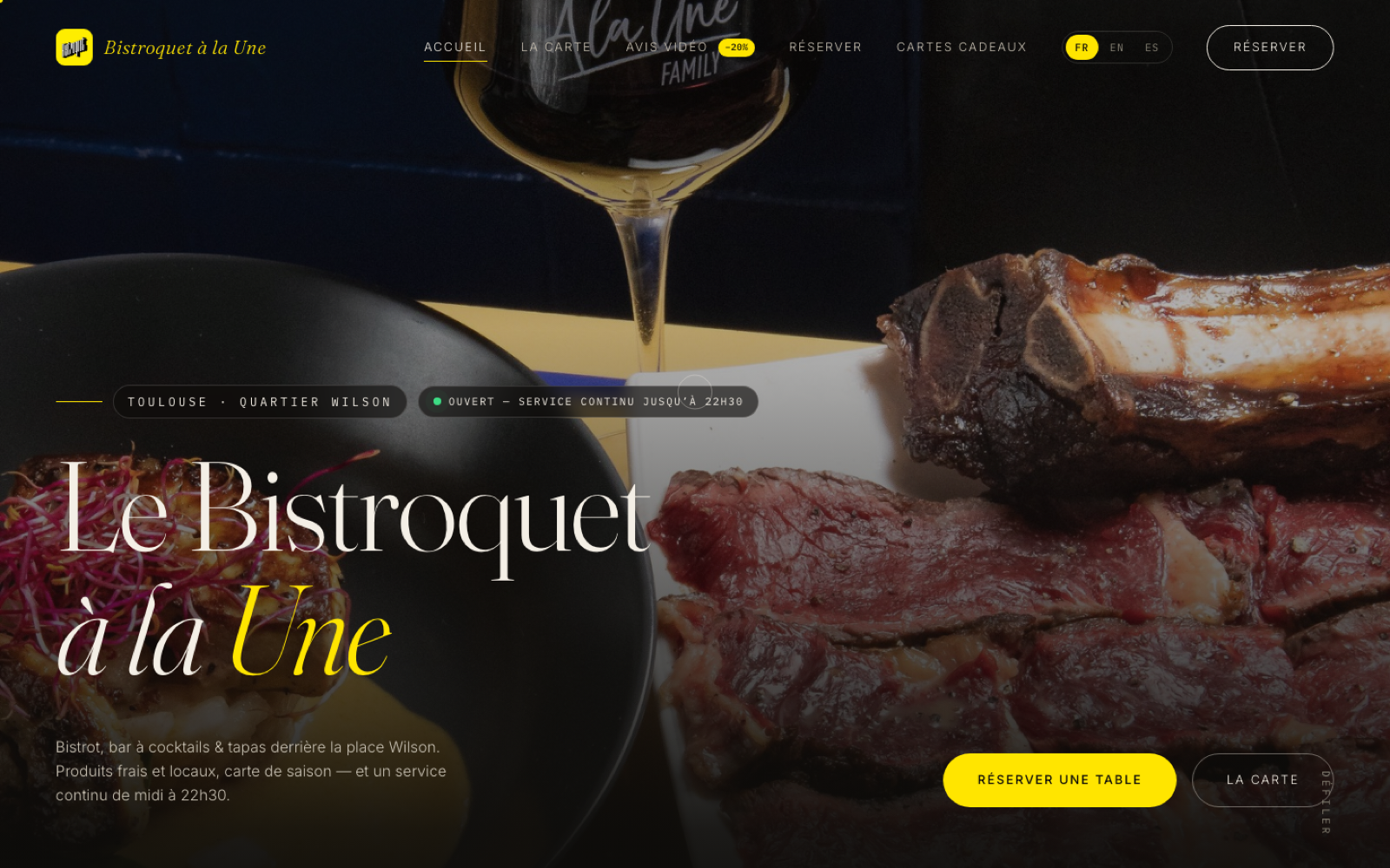 Aperçu du site Bistroquet