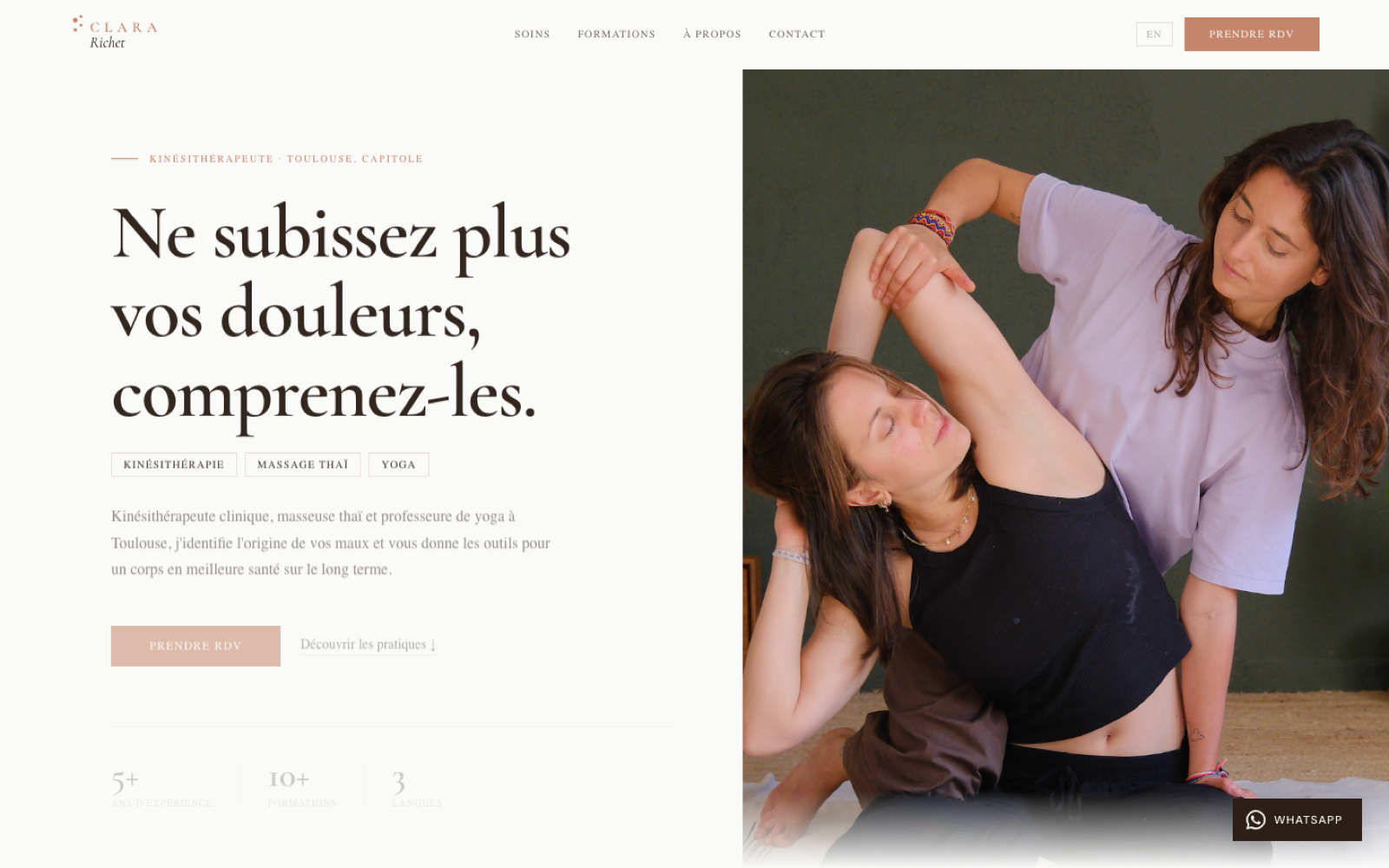 Aperçu du site Clara Richet